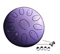 Tambor de lengua de acero for tambores de mano exteriores, 11 notas, instrumento de tambor de lluvia, tambor de mano, instrumentos curativos de sonido, Mini portátil(Color 4)