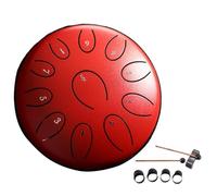 Tambor de lengua de acero for tambores de mano exteriores, 11 notas, instrumento de tambor de lluvia, tambor de mano, instrumentos curativos de sonido, Mini portátil(Color 2)