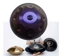 Tambor De Lengua De Acero, Handpan Drum Kurdo De 22 Pulgadas En D, Hand Drum Steel Drum Percusión De 9/10/12 Notas, Instrumento De Tambor De Mano De 432 Hz/440 Hz(Purple,12 notes(440Hz))