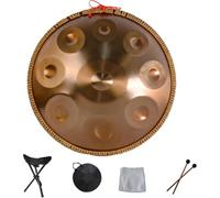 Tambor De Lengua De Acero, Handpan Drums Sets De 22 Pulgadas, Instrumentos De Percusión De Acero En Re Menor 432 Hz/440 Hz 9/10/12/14 Notas, Para Educación Musical(A,10 notes(440HZ))