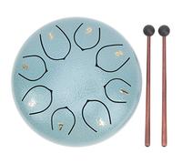Tambor de Lengua de Acero, Hecho a Mano con 8 Notas Instrumento de Percusión de Acero de Aleación con Mazos y Libro de Música for Aliviar Estrés, Meditación, Musicoterapia, Niños y Adultos