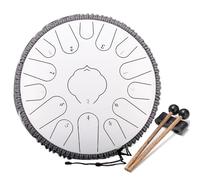 Tambor de Lengua de Acero Horse 13 Pulgadas 15 Tonos Steel Tongue Drum Handpan con Llave C Kit de con Mazos de Tambor Palillos de Dedos Soportey Bolsa de Concierto,I