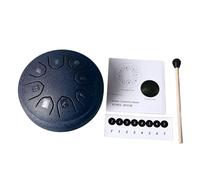Tambor de Lengua de Acero, Instrumento de Percusin de 13 Notas, Llave C, con Mazos y Bolsa de Transporte para Viajar, Acampar, Meditar (Azul marino