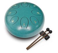 Tambor de lengua de acero: instrumento de percusión musical de 8 tonos de 6 pulgadas, tambor de lluvia para exteriores, regalo ideal para familiares y amigos (malaquita)