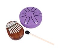 Tambor de Lengua de Acero, Juego de Piano para Pulgar, Tambor de Lengua de Acero Portátil Orff, Kalimba, Juego de Escalas de Diferentes Tonos para Principiantes para Actuaciones