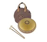 Tambor de lengua de acero melódico de octava para meditación calmante, ASMR, curación de sonido y yoga, incluye mazos, bolsa