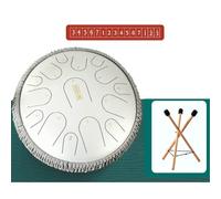 Tambor De Lengua De Acero Para Adultos - Set De Tambores Handpan De 15 Notas Y 14 Pulgadas - Instrumentos Musicales De Percusión Curativa Para La Meditación Y El Yoga(C)