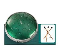 Tambor De Lengua De Acero Para Adultos - Set De Tambores Handpan De 15 Notas Y 14 Pulgadas - Instrumentos Musicales De Percusión Curativa Para La Meditación Y El Yoga(A)