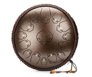 Tambor De Lengua De Acero Para Adultos - Set De Tambores Handpan De 15 Notas Y 14 Pulgadas, Instrumentos Musicales De Percusión Para La Meditación Y El Yoga(I)