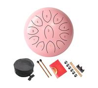 Tambor de lengua de acero pequeño de 11 tonos, instrumento de percusión, tambor etéreo para meditaciones, conciertos, metal, música, niños