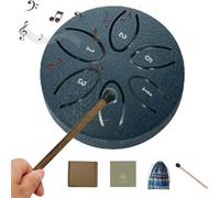 Tambor de lengua de acero, resonancia armónica de 6 notas para terapia de sonido natural, ideal para yoga, meditación y curación mental