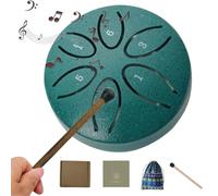 Tambor de lengua de acero, resonancia armónica de 6 notas para terapia de sonido natural, ideal para yoga, meditación y curación mental