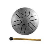Tambor de lengua de acero, tambor de lengua con baqueta, percusión de tambor de mano para meditación y yoga, libro de música, mazo, tambor de mano para educación musical, concierto, yoga,