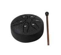 tambor de lengua de acero | Tambor de lengua de acero al aire libre de 3 pulgadas, tambor de percusión de bolsillo de metal de 6 notas para todas las edades, educación prenatal
