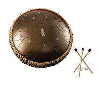 Tambor De Lengua De Acero - Tambor De Lluvia De 13 Pulgadas 15 Notas, Handpan Drum Grande De Metal Para Adultos Y Niños, Instrumento Musical En Re Mayor(H)