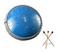 Tambor De Lengua De Acero - Tambor De Lluvia De 13 Pulgadas 15 Notas, Handpan Drum Grande De Metal Para Adultos Y Niños, Instrumento Musical En Re Mayor(L)