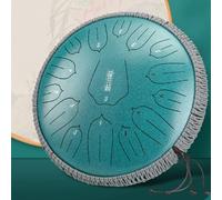 Tambor De Lengua De Acero - Tambor De Lluvia De 13 Pulgadas Y 15 Notas - Tambors De Mano Metálico Grande Para Adultos Y Niños Instrumento Musical En Re Mayor(G)