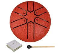 Tambor De Lengua De Acero - Tambor De Lluvia De Jardín, Tambor De Lluvia De Lengua De Acero De 3 Pulgadas 6 Notas | Instrumento De Percusión Adecuado Para Principiantes Para Jóvenes Melomanas Para