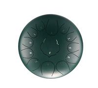 Tambor de lengua de de 12 pulgadas y 13 tonos, Mini tambor de mano y baquetas, instrumento de percusión, práctica de Yoga (Color : E)