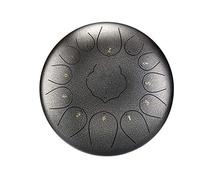 Tambor de lengua de de 12 pulgadas y 13 tonos, Mini tambor de mano y baquetas, instrumento de percusión, práctica de Yoga (Color : D)