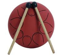 Tambor de Lengua Ethereal Drum 5 Inch C Key Steel Tongue Drum para Principiantes(Rouge)
