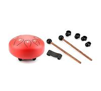 Tambor de lengua grande de acero, instrumento de percusión, tambor de mano con bolsa, mazos de libros de música, púas de dedo de 6 pulgadas, 8 tonos