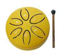 Tambor De Lengüeta Cuerpo De Tambor Espesado, Calidad De Sonido Estable Tambores De Hendidura Fondo De Goma, No Fácil De Deslizar Handpan Adecuado Para Conciertos(Gold,A)