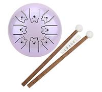 Tambor de lengüeta de acero Tambor de lengüeta de acero de aleación de 12 pulgadas 8 Nota 5.5in Tanque de chakra Ethereal Handpan Lavender 12 Zodiac Dog Tambor de lengüeta de acero notas en pulgadas