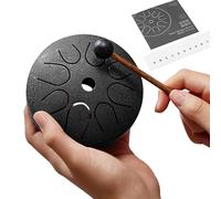 Tambor De Lengüetas De Acero Para Los Niños,Instrumento de Percusión Etéreo de 8 Notas,Tambor Handpan | Para Alivio Del Estrés, Relajación, Sueño, Músicos, Principiantes, Niños Y Adultos