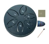 Tambor De Lluvia Exterior,Tambor de 7.6 cm 6 Notas Ritmo Jardín para Niños | Instrumento De Percusión Educativo Para Meditación Mindfulness Relajación Yoga Adultos Y Principiantes