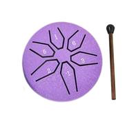 Tambor de lluvia para adultos, tambor de lengua de acero para adultos, tambor de percusión de 3 pulgadas con , pequeño instrumento musical con 6 notas para mantener un estado de ánimo