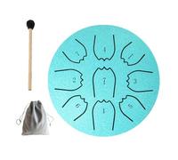 Tambor de lluvia para exterior, 4 pulgadas, 9 notas, mini tambor de lengua de acero, timbre de lluvia de meditación impermeable, tambor de lluvia para instrumento de jardín, instrumentos musicales