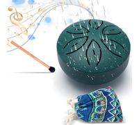 Tambor de lluvia para exteriores, 3 pulgadas, 6 tonos, tambor de mano de acero, instrumento de tambor de lluvia, instrumento musical, educación musical, entretenimiento, meditación, yoga, regalo,