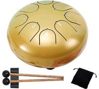 Tambor de lluvia para jardín exterior, tambor de 8 notas de 6 pulgadas para lluvia al aire libre, tambor de lengua de acero, timbre de lluvia impermeable para meditación, entretenimiento, educación