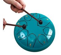 Tambor de lluvia para jardín exterior, tambor de lengua de acero, tambor de chakra de 6 pulgadas 8/11 notas para lluvia al aire libre, equipo de instrumentos musicales multifuncionales (N,8 notas)