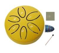 Tambor De Lluvia Para Jardín Exterior, Tambor De Lengüetas De Acero 7.6 Cm 6 Notas Para Exteriores, Instrumento De Percusión Educativo Para Meditación Mindfulness Relajación Yoga Adultos Y Principiant