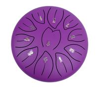 Tambor de lluvia para jardín, instrumento esencial de tambor exterior, tambor de lengua de acero de 6 pulgadas estilo hoja con 11 tonos, el poder curativo del sonido, fácil de tocar
