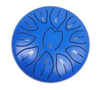 Tambor de lluvia para jardín, instrumento esencial de tambor exterior, tambor de lengua de acero de 6 pulgadas estilo hoja con 11 tonos, el poder curativo del sonido, fácil de tocar