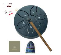 Tambor de Lluvia para Jardín | Tambor de 7.6 cm 6 Notas Ritmo Jardín para Niños - Instrumento De Percusión Educativo Para Meditación Mindfulness Relajación Yoga Adultos Y Principiantes