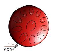 Tambor de lluvia para jardín | Tambor de chakra para lluvia | Tambor de lengua de acero | 6 pulgadas 11 notas m-ini Tambor de lengua de acero para curación de sonido | Meditación Yoga Zen