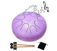 Tambor de lluvia, tambor de lengua de acero de 8 tonos de 6 pulgadas, instrumento musical al aire libre para crear un ambiente tranquilo en tu jardín