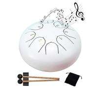 Tambor de lluvia, tambor de lengua de acero de 8 tonos de 6 pulgadas, instrumento musical al aire libre para crear un ambiente tranquilo en tu jardín