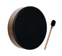 Tambor de madera Bodhran de 16 pulgadas con mazo para meditación calmante, ASMR, terapia de curación de sonido y yoga