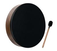 Tambor de madera Bodhran de 18 pulgadas con mazo para meditación calmante, ASMR, terapia de curación de sonido y yoga