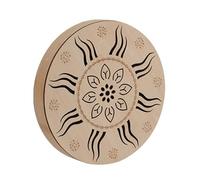 Tambor de madera de 20,3 cm con agua y sonido, tambores relajantes, instrumento de percusión manual para estudiantes, adultos, terapias relajantes