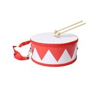 Tambor de madera para niños - 15 cm, juguete de aprendizaje de ritmo, correa ajustable | Instrumento de percusión para mejorar la coordinación temprana, el tiempo, la creatividad, juego de materiales