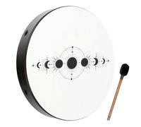 Tambor de madera ritual de 22 pulgadas con mazo para meditación calmante, ASMR, terapia de curación de sonido y yoga