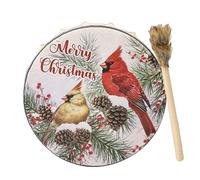 Tambor de mano chamán, tambor de mano chamánico | Tambor musical de espíritu navideño - Instrumento chamánico, herramienta de curación de sonido de tambor, decoración del hogar