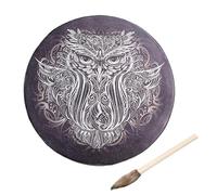 Tambor de mano chamánico, tambor de mano espiritual, tambor de mano sagrado, tambor chamánico de madera hecho a mano, tambor chamánico tradicional, para meditación, yoga para el hogar