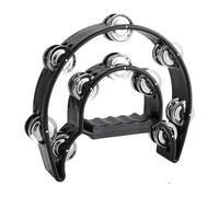 Tambor de mano colorido con campanas de acero inoxidable de sonido claro y cuerpo de ABS, pequeño timbre adecuado para todas las edades